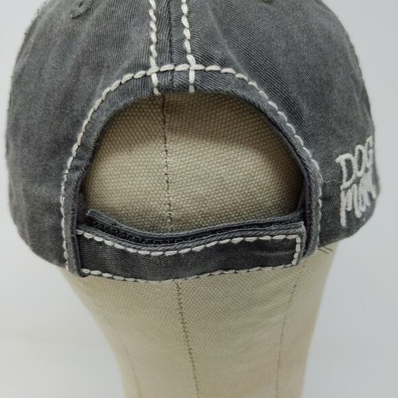KBETHOS Dog Mom Strapback Hat Distressed Gray Embroidered Patch Logo - Picture 9 of 13